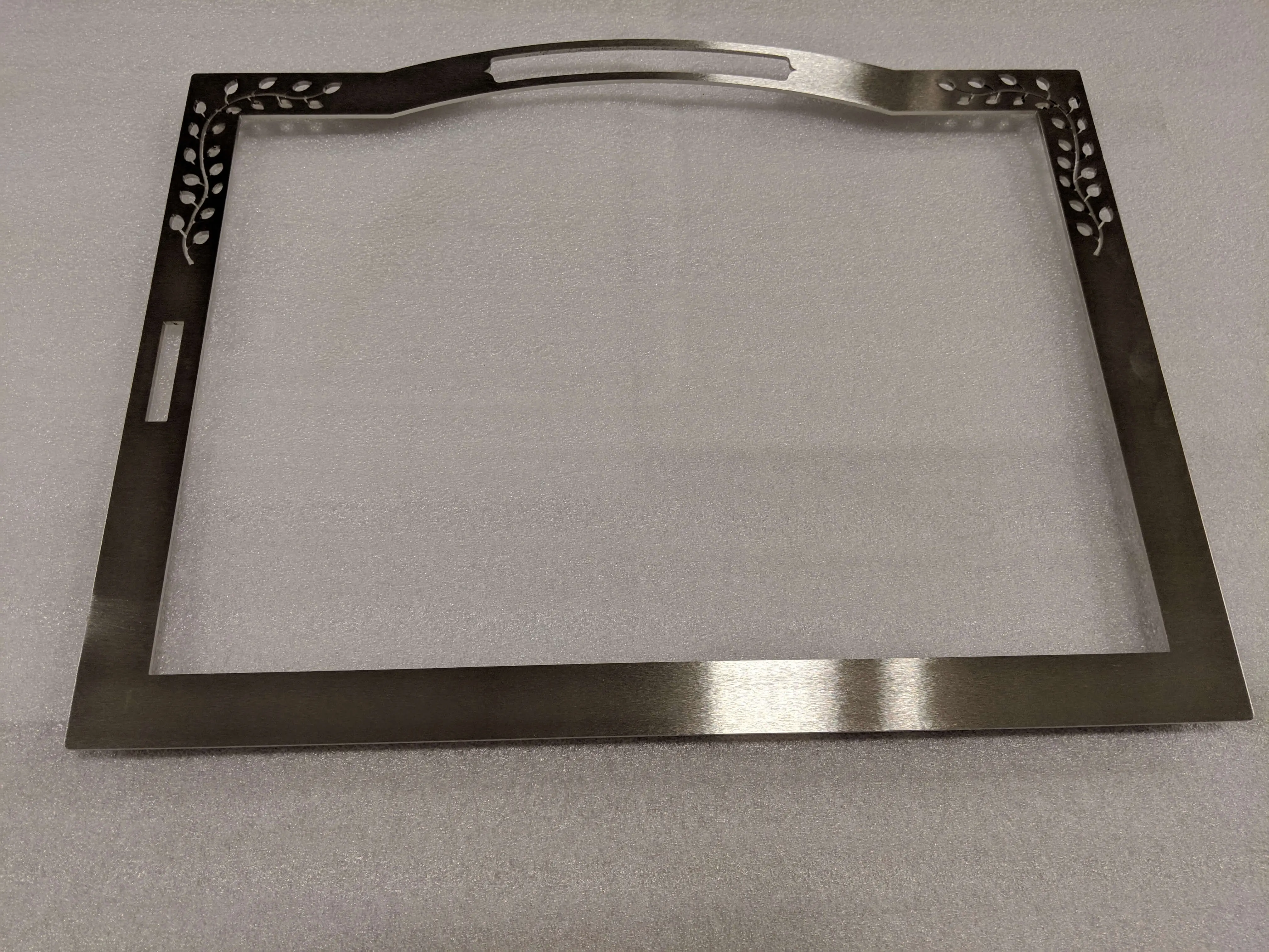 3-43-06931-7 Trim Leaf Brushed Stainless Steel SMS