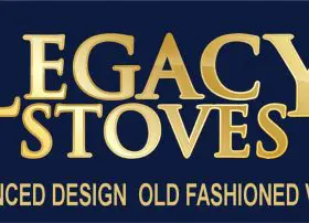 Banner: Legacy Stoves Blue/Gold 24 x 48