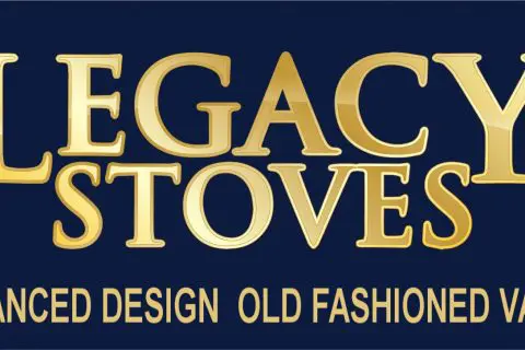 Banner: Legacy Stoves Blue/Gold 36 X 72