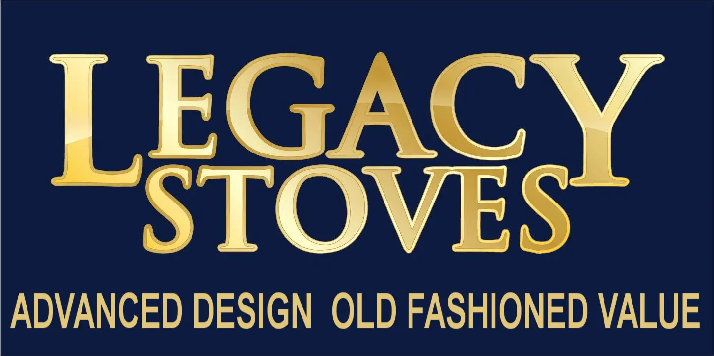 Banner: Legacy Stoves Blue/Gold 24 x 48